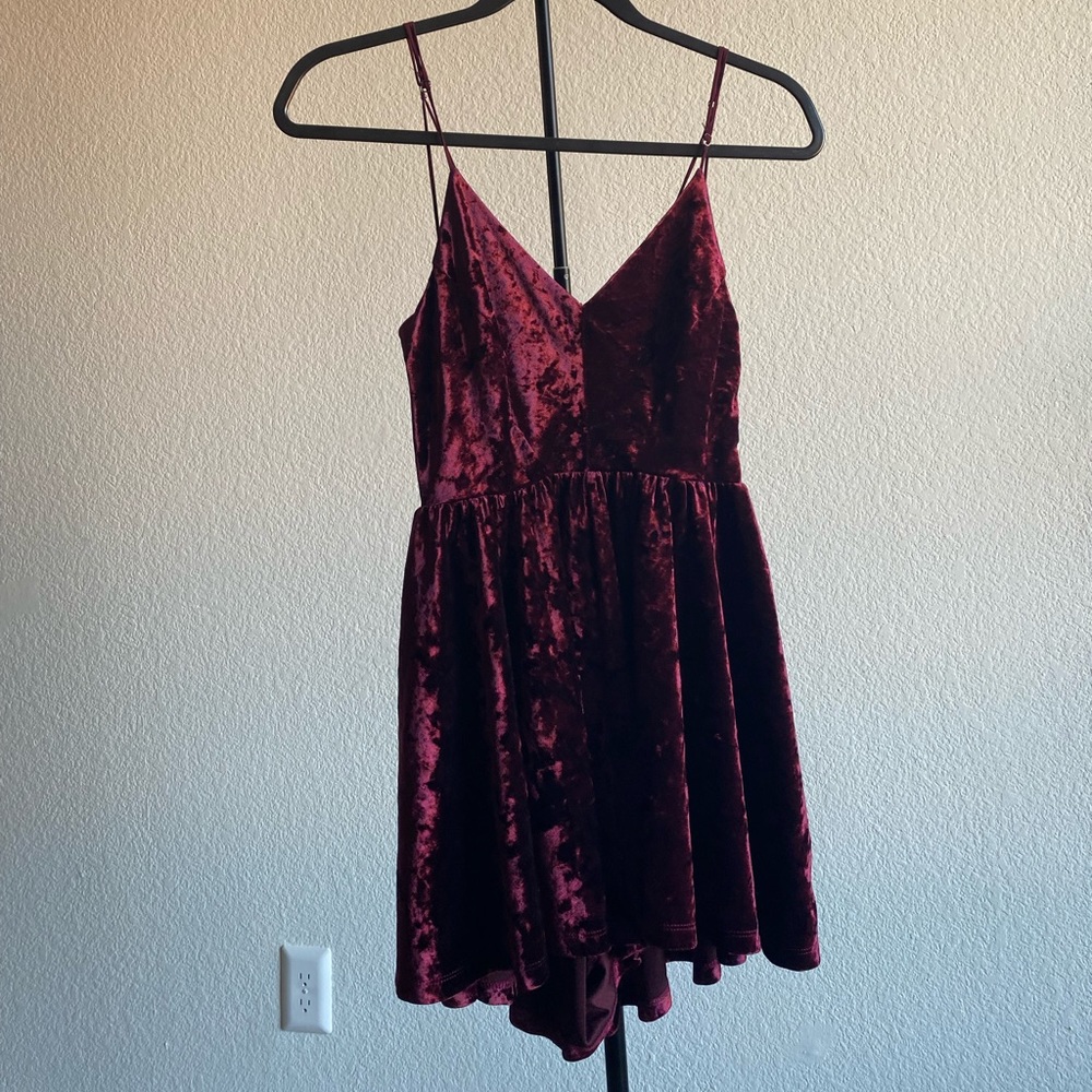 Urban Outfitters Velour Romper